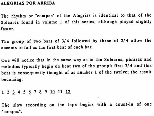 Guide to Alegrias by Ian Davies